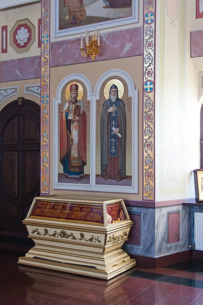 Interior del templo ortodoxo, ciudad Suzdal, Rusia — Foto de Stock