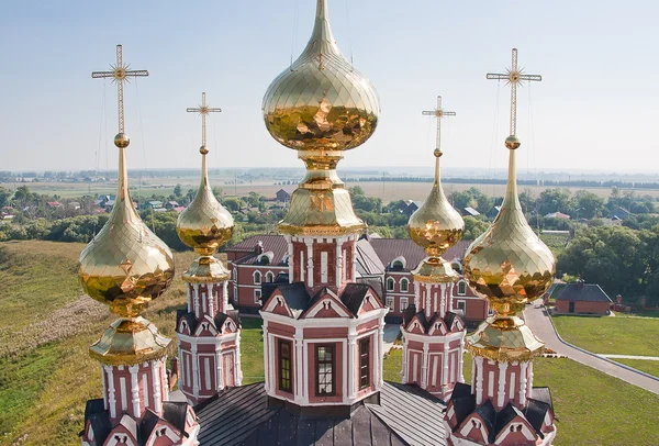 stock image Domes Church Flora and Lavra, city Suzdal, Russia