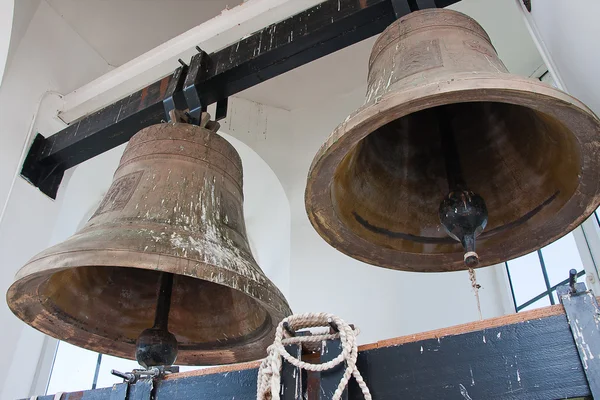 Glocken im Turm der Kirche des Erzengels Michail, Stadt Susdal, — Stockfoto