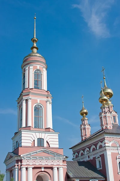 教会的米哈伊尔 · 阿尔汉格尔和植物区系和修道院，城市苏兹达尔，ru — 图库照片