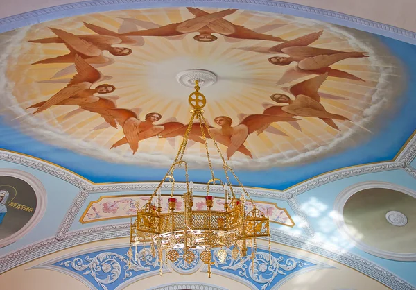 Interior del templo ortodoxo, ciudad Suzdal, Rusia — Foto de Stock