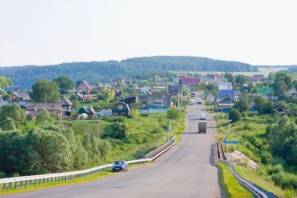 Rural landscape, city Kazan, Russia — Stock Photo, Image