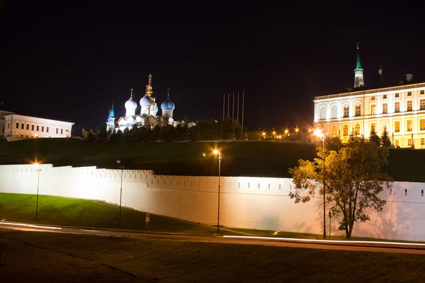 Cremlino, paesaggio notturno, città Kazan, Russia — Foto Stock