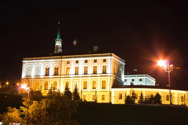 Kremlin, gece manzarası, şehir kazan, Rusya Federasyonu — Stok fotoğraf