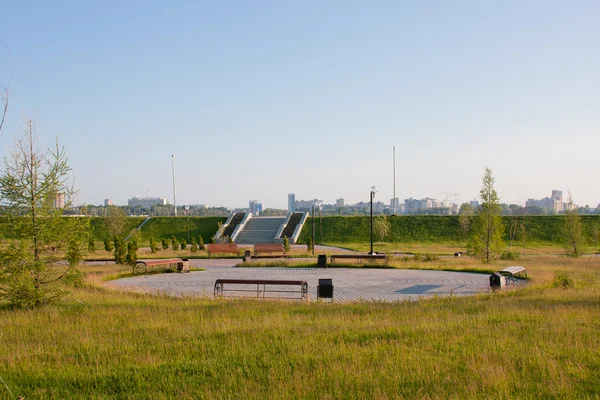 stock image Beautiful park, city Kazan, Russia