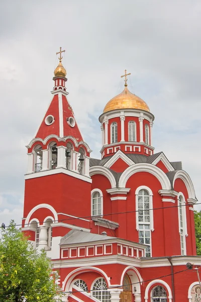 Lady nap a legtöbb Szent Szűzanya, város Moszkva, Russi temploma — Stock Fotó