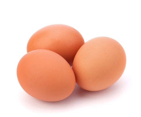 Три яйца — стоковое фото