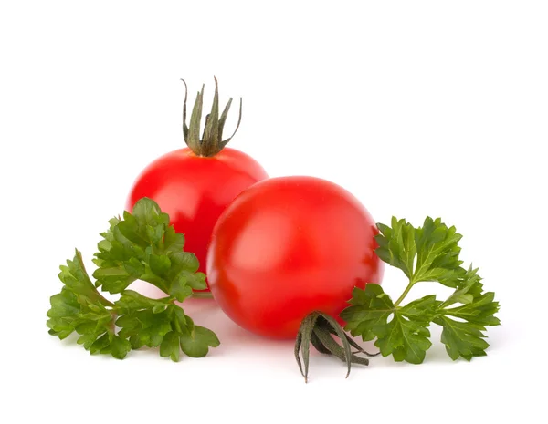 Small cherry tomato and parsley spice — Stock Photo, Image