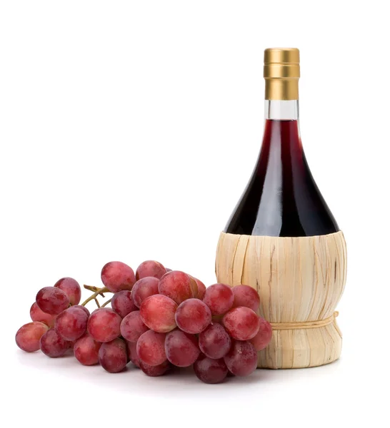 Full red wine bottle — Stock Photo, Image