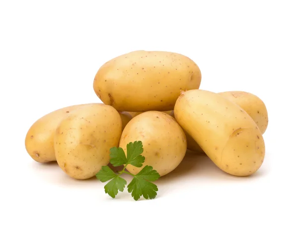 stock image New potato and green parsley