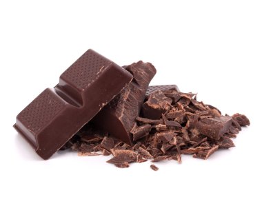 barras de chocolate picados