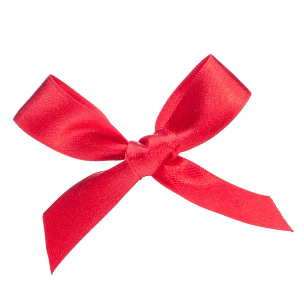 Fiocco regalo rosso festivo — Foto Stock