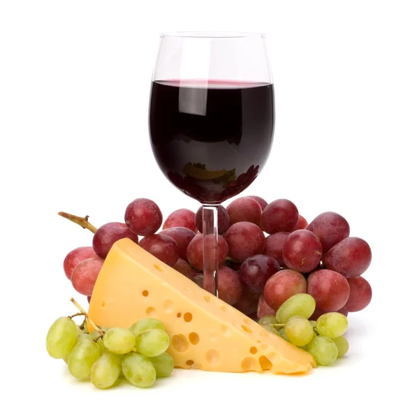 Plné červené víno skleněnou nádobu — Stock fotografie
