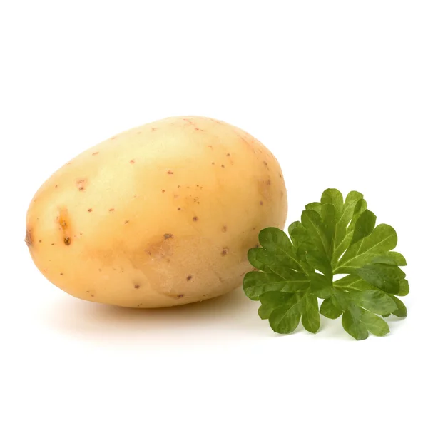 新的马铃薯和绿色欧芹 — 图库照片
