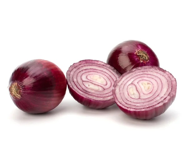 Rote geschnittene Zwiebel — Stockfoto