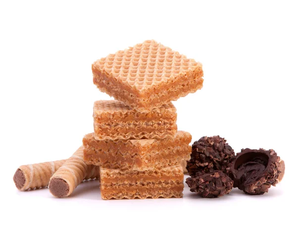 stock image Wafers or honeycomb waffles