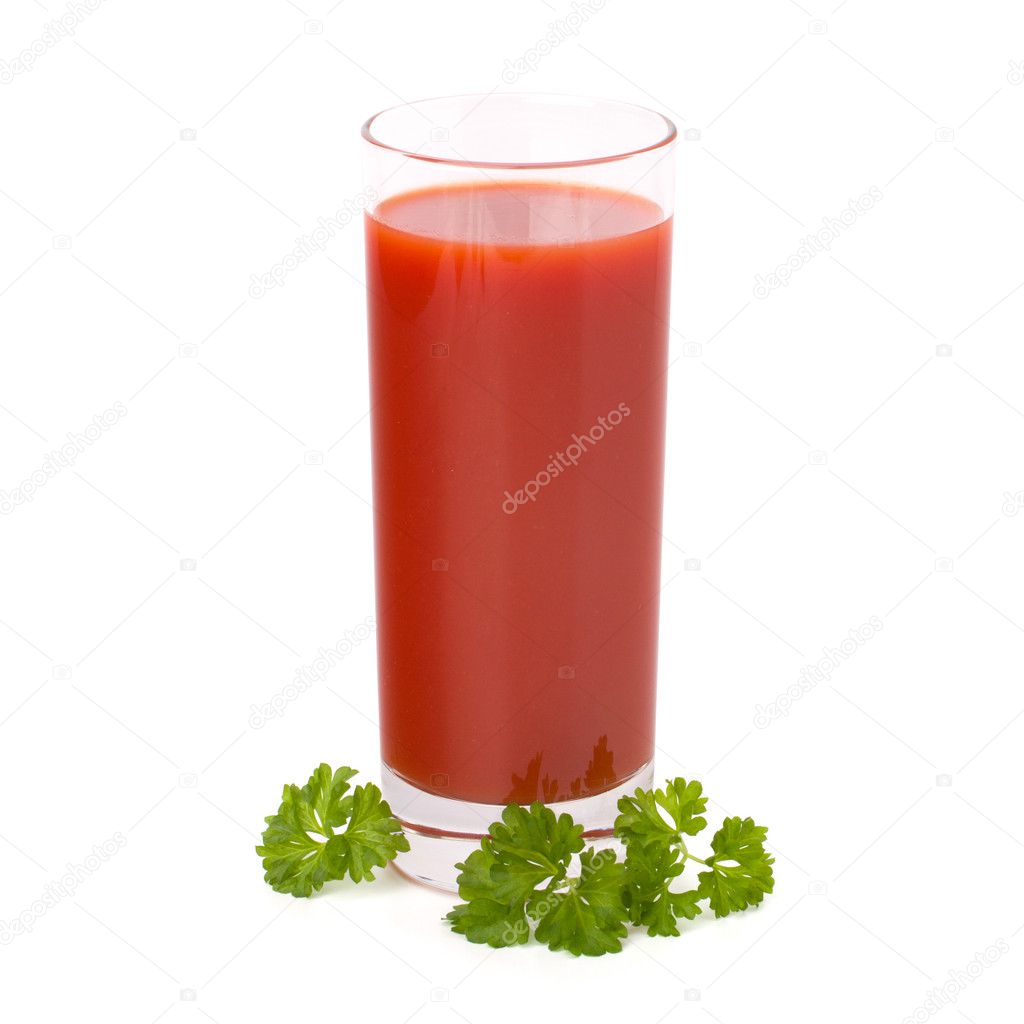 Tomato juice glass