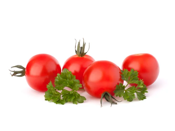 Pequeño tomate cereza y especias de perejil — Foto de Stock