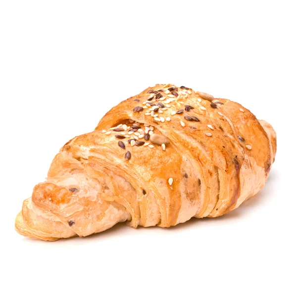 Croissant izolované na bílém pozadí — Stock fotografie