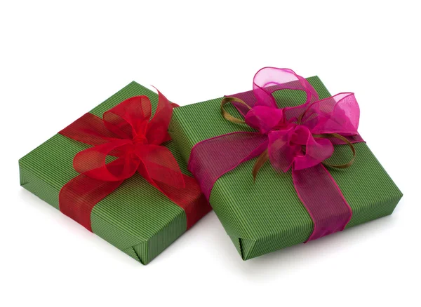 Festive gift box stack — Stock Photo, Image