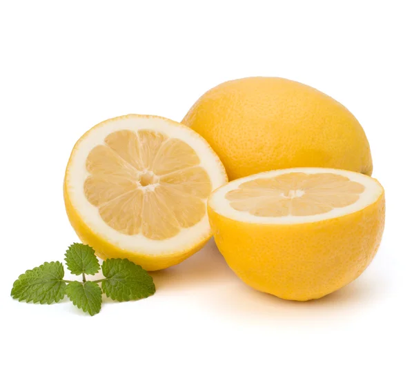 Лист лимона и цитрона — стоковое фото