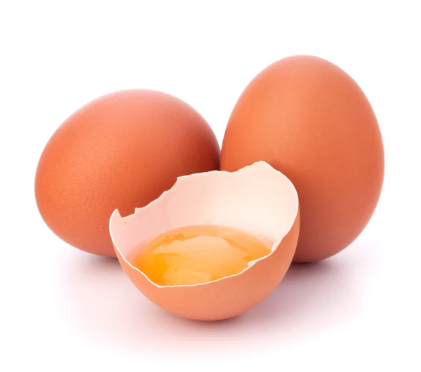 깨진된 달걀 스톡 사진