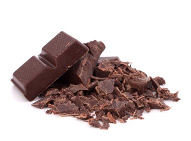 barras de chocolate picados