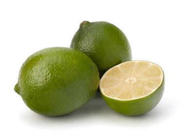 Lime isolated on white background clipart