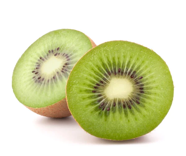 To kiwifrugter skiver halvdele - Stock-foto