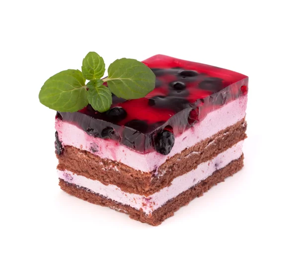 Pyszne ciasto kawałek — Zdjęcie stockowe