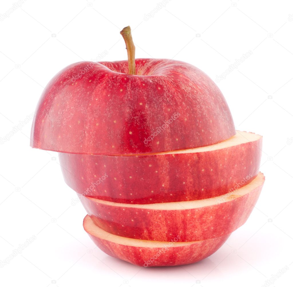 Apple red sliced