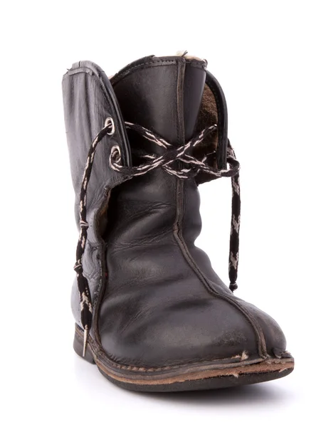 Vintage ošuntělý dítěte boot — Stock fotografie