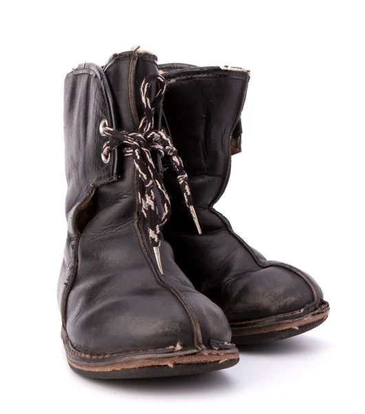 Vintage shabby child's boots — Stock Photo, Image