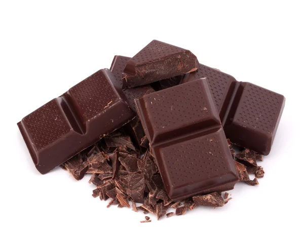 Barras de chocolate picadas — Foto de Stock