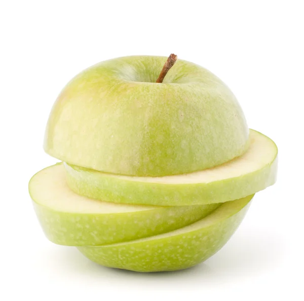 Verde mela affettato — Foto Stock