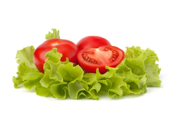 Tomatsallad grönsaker och sallad — Stockfoto