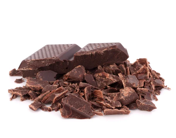 切り刻まれたチョコレートのバー — ストック写真