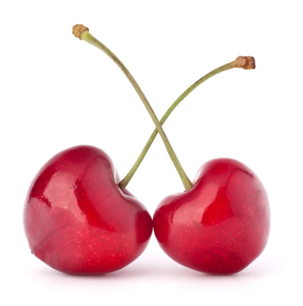 Deux cerises en forme de coeur — Photo