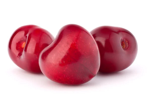 Bagas de cereja em forma de coração — Fotografia de Stock