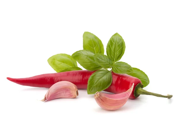 stock image Chili pepper and flavoring herbs