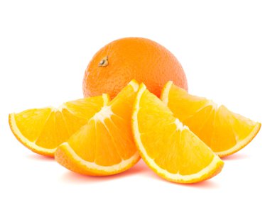 Tüm turuncu meyve ve kesimleri veya cantles