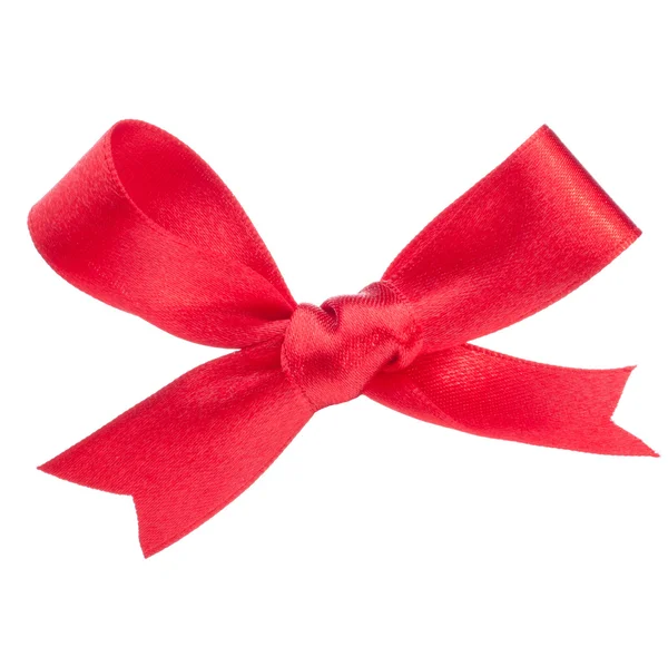 Fiocco regalo rosso festivo — Foto Stock