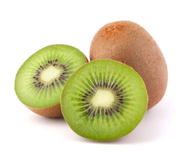 Seluruh buah kiwi dan segmennya — Stok Foto