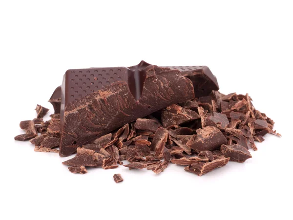 Barras de chocolate picadas — Foto de Stock