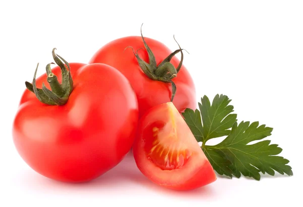 番茄蔬菜和欧芹叶静物 — 图库照片