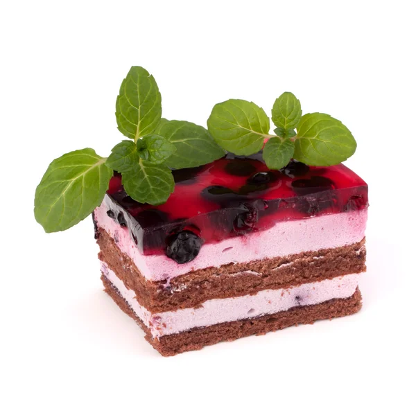 Pyszne ciasto kawałek — Zdjęcie stockowe