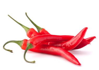 Hot red chili or chilli pepper clipart