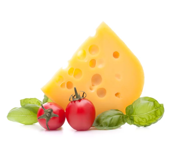 Hojas de queso y albahaca —  Fotos de Stock