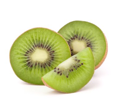 Kiwi fruit sliced segments clipart