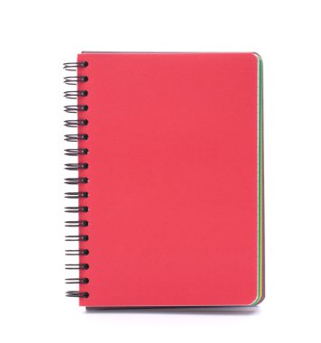 Red notebook clipart